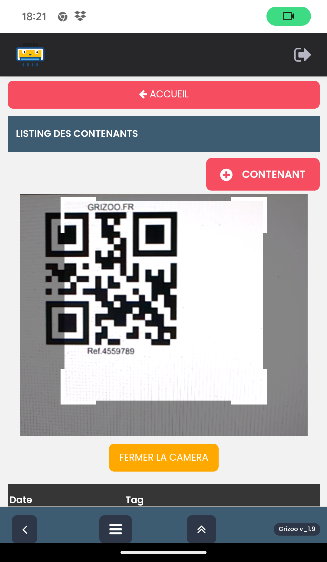 Lecteur de QRCode